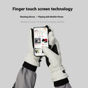 Non-slip Waterproof Fleece Lined Thickened Warm Gloves Women's Outdoor Skiing Touch Screen