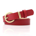 All-match Student Trousers With Decorative Belt Women's Casual Pin Buckle Belt