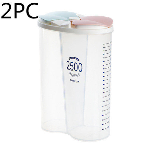 Healthy Containers Cereal Grain Dry Food Storage Tank Transparent Cover Plastic Case