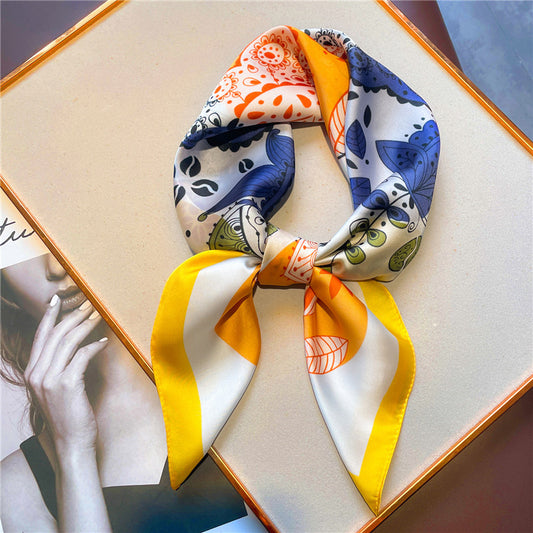 Women's Fashion And Colorful Colorful Silk Scarf