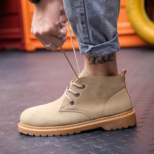 New Fashion Men's Shoes Trendy All-match Short Boots