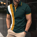 Business Colorblock All-matching T-shirt