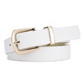 Simple Lady Candy Color Elegant Decoration Belt Gold Buckle Fashion All-match Student