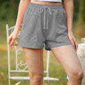 Women's Fashion Casual High Waist Lace-up Loose Shorts