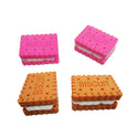 Sandwich Biscuit Shape Eraser DIY Removable Food Cake