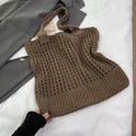 Women's Hollow Knitted Large Capacity Shoulder Bag