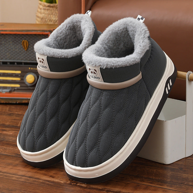 Winter Leather Waterproof Cotton Shoes Women