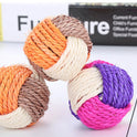 Pet Supplies Cat Toy Three-color Sisal Ball