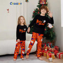 Parent-child Pajamas Long Sleeve Two-piece Set Eye Letter Printed Homewear