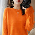 Round Neck Sweater Women's Pullover Sweater