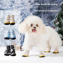 Fleece-lined Thick Non-slip Wear-resistant Lambswool Pet Cotton Shoes