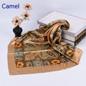 Spring New Versatile Large Kerchief Silk Scarf Classic Retro Printing