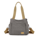 Canvas Retro Multi-pocket Women's Shoulder Messenger Bag