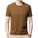 Waffle Crew Neck T-shirt Men's Summer Short Sleeve Quick-drying Classic Casual Loose Thin Top