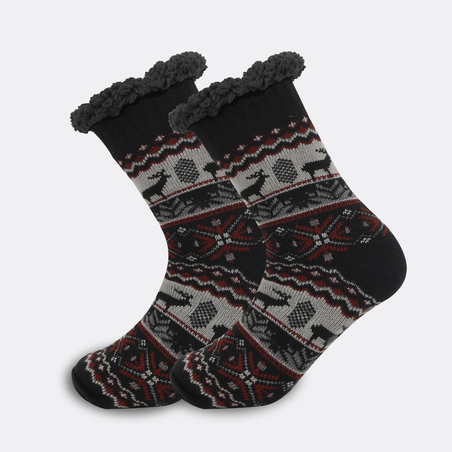 Ethnic Style Men's Thickened Warm Non-slip Room Socks