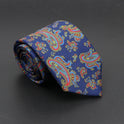 Super Soft Bohemian Silk Ties Men's Fashion 75mm Necktie