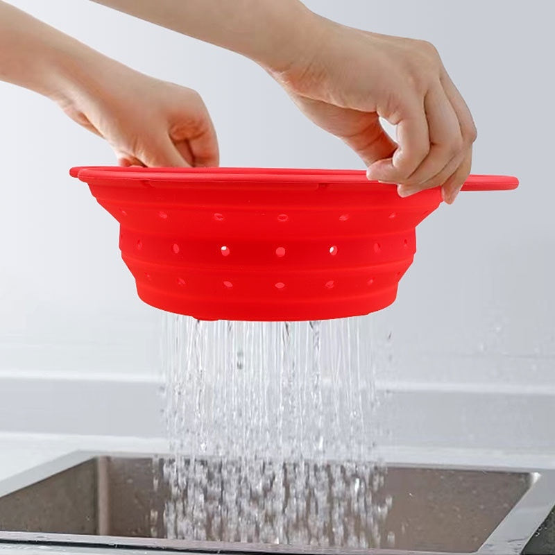 Silicone High Temperature Resistant Foldable Adjustable Drain Basket