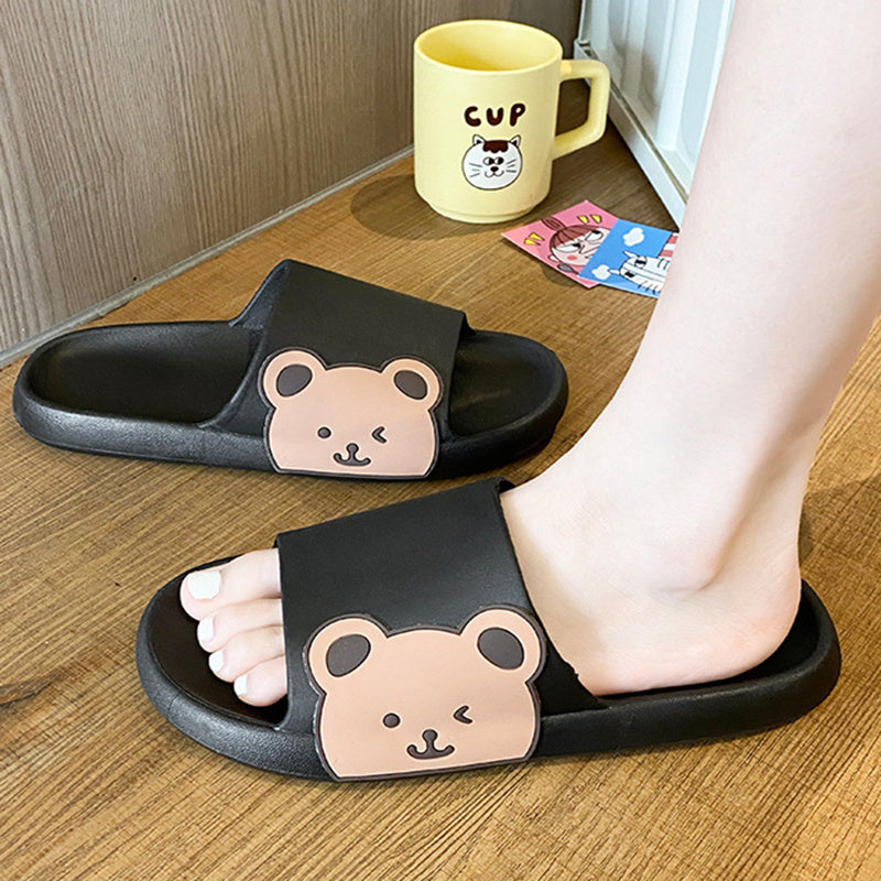 Cute Bear Slippers Summer Beach Shoes Bathroom Slippers