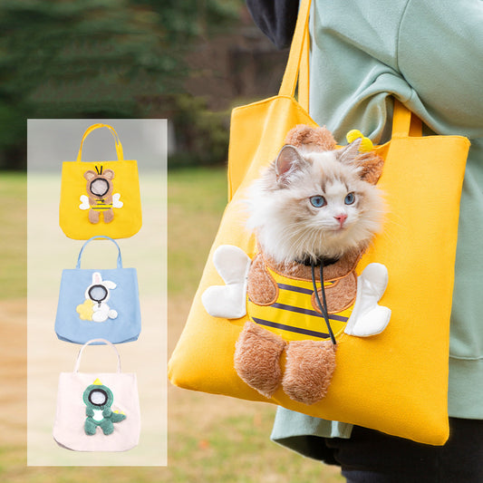 Bee Out Cute Canvas Pet Bag