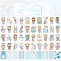 Stickers Hand Account Painting Heart Stickers Notebook Special Screen Protector Japanese Paper Cartoon Characters