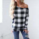 Women's Solid Color Long-sleeved Casual Loose T-shirt