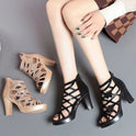 Roman Sandals High Heels Women's Summer