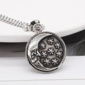 Personality Retro Star Moon Titanium Steel Pendant