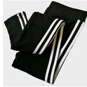 Side stripe sport versatile slim leggings female stretch outside wearing pencil pants cotton new feet pants