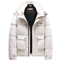 Fashionable Hooded Thick Down Cotton Jacket Men's