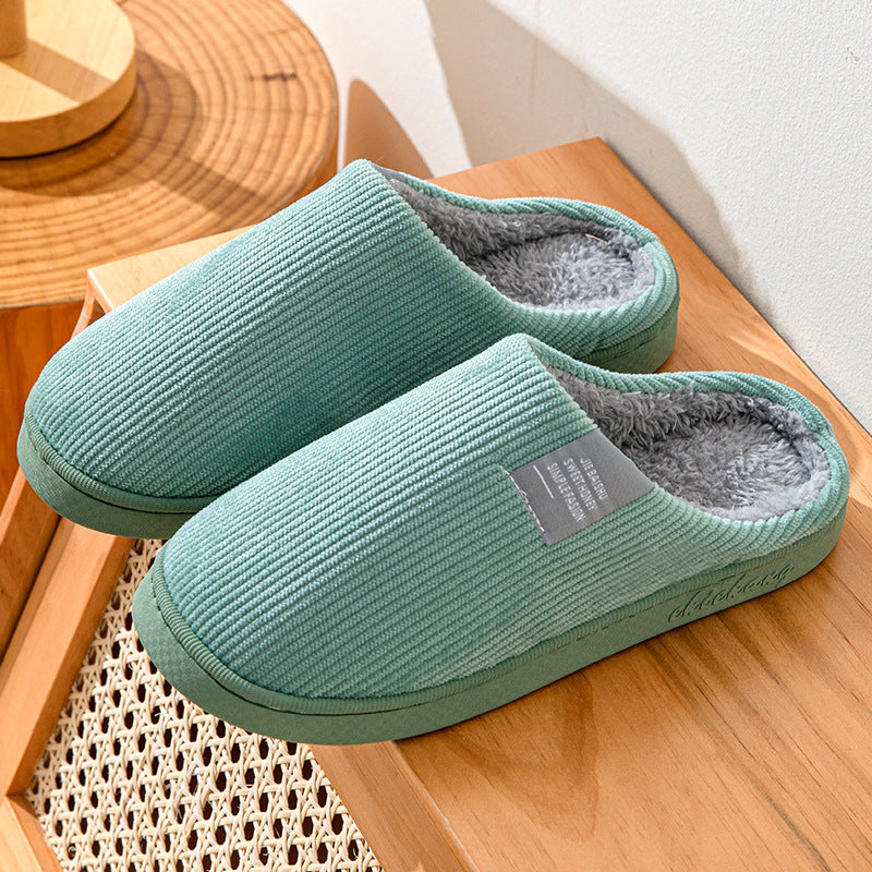 Home Indoor Wear-resistant Non Slip Cotton Slippers