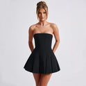 Women's Fashion Tube Top High Waist Dress