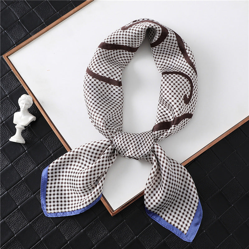 Ladies classic letter plaid scarf