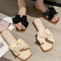 Fashion Home Flat Non-slip Fairy Style Word Sandals Soft Bottom