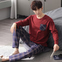 Pajamas Men's Cotton Long Sleeve