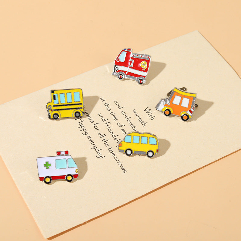 Cartoon Vehicle Series Alloy Jewelry Brooch