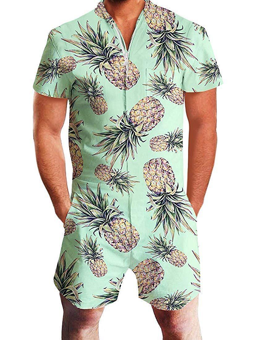 European and American men's summer short-sleeved suit