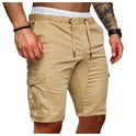 Tight Elastic Pants Men's Cropped Shorts Pants