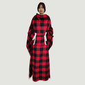 Solid Color Household Wearable Long-sleeved Warm Blanket