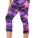 Slimming Cropped Pants High Waist Print Leggings