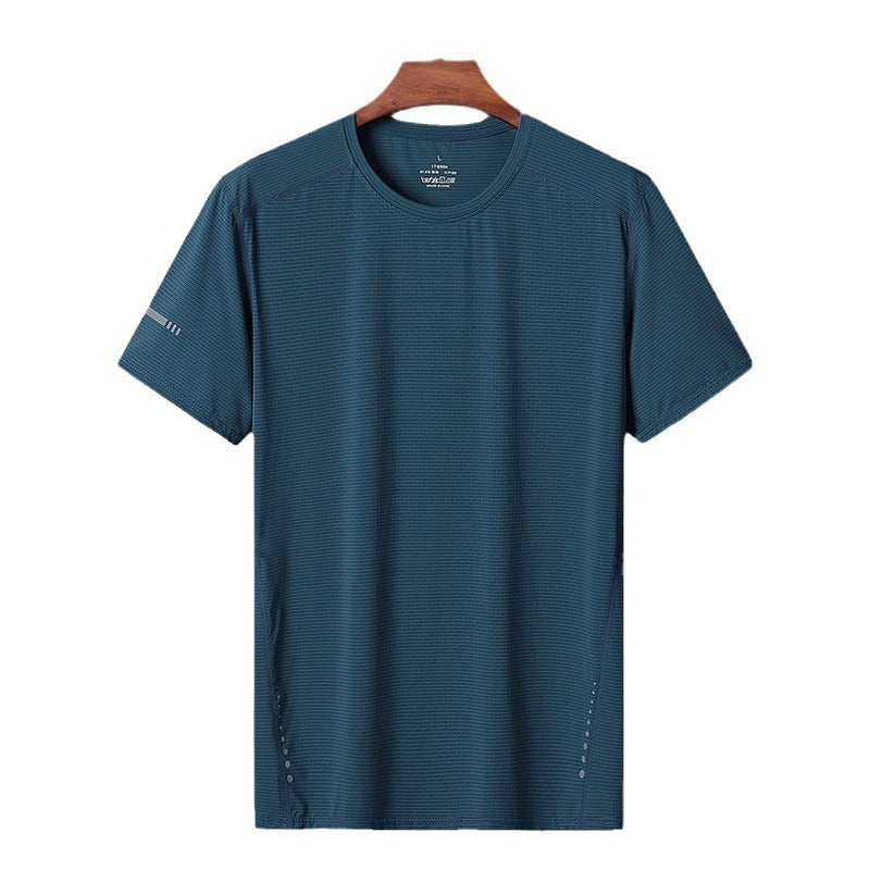 Cool Breathable Sports Ice Silk T-shirt Men