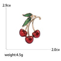 Clothing Accessories Clothing Brooch Red Dripping Cherry