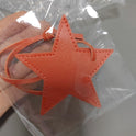 Leather Five-pointed Star Keychain Pendant Bag Ornament