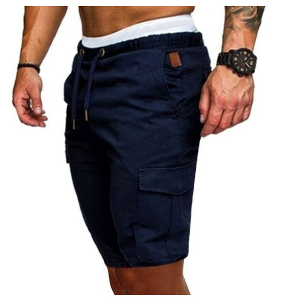 Tight Elastic Pants Men's Cropped Shorts Pants