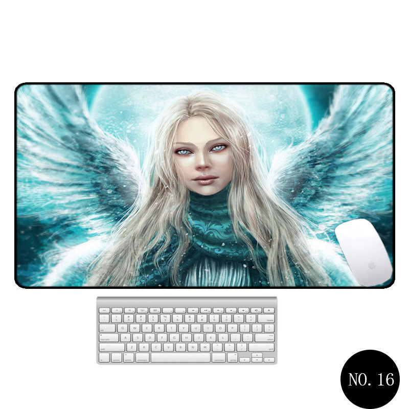 Angel Pattern Large Office Non-Slip Mouse Pad