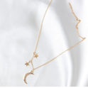 Metal Moon Star Clavicle Necklace