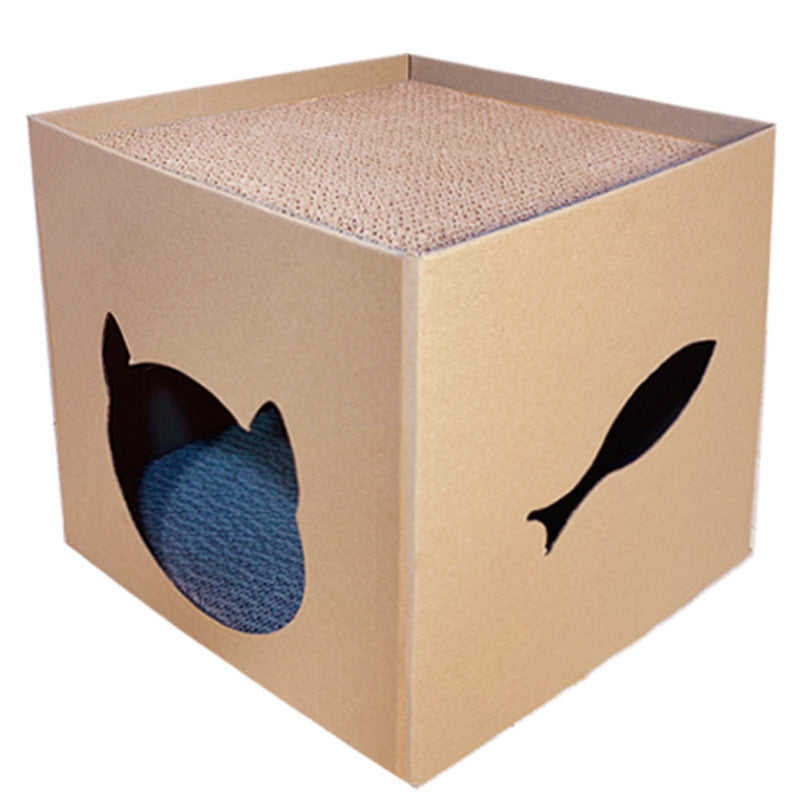 Cat Scratch Board Vertical Corrugated Paper Nest Wear-resistant No Chipping