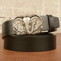 Elephant Automatic Buckle Belt Cowhide Casual