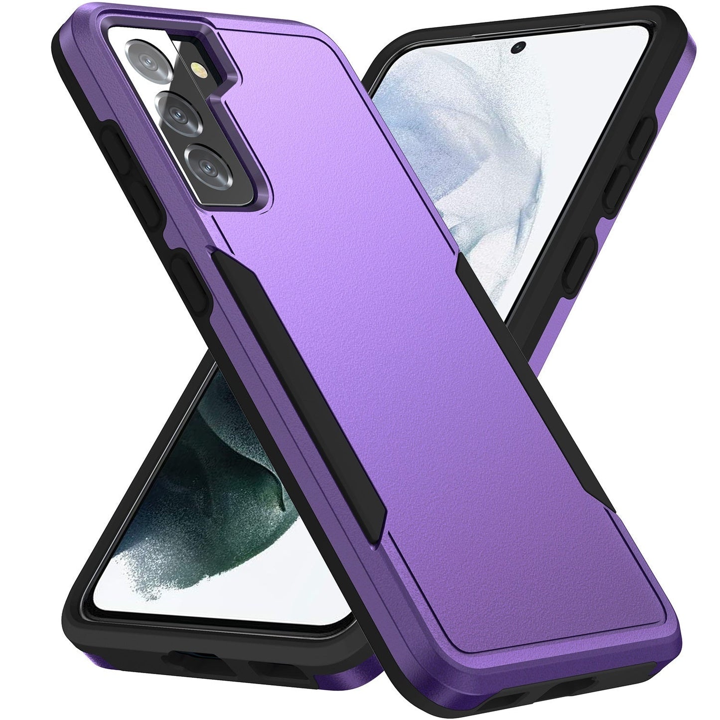 Flat Drop-resistant Contrast Color Protective Cover All-inclusive Phone Case