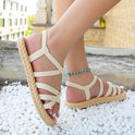 New Sandals Women's Imitation Straw Travel Beach