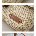 Women's Summer Beach Travel Crossbody Straw Bag